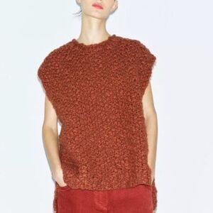 Zara Wool Oversized Vest